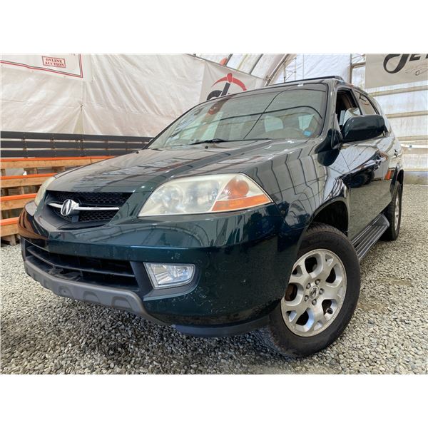 PARKSVILLE - 2001 ACURA MDX GREEN 190963 KMS - D530489