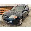Image 3 : PARKSVILLE - 2001 ACURA MDX GREEN 190963 KMS - D530489