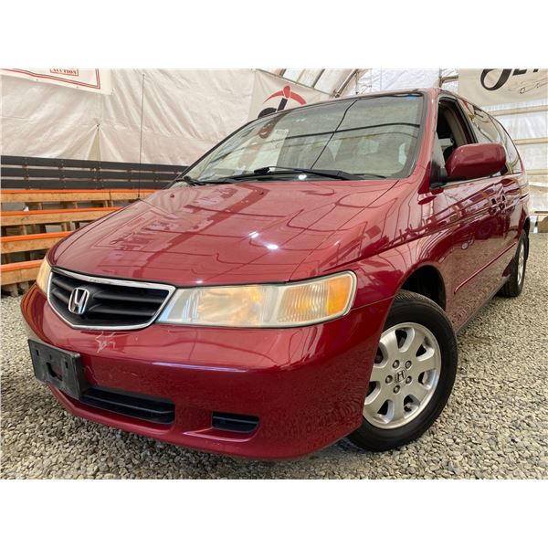 PARKSVILLE - 2003 HONDA ODYSSEY RED 295034 KMS - D004799