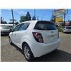 Image 13 : DUNCAN - 2015 CHEVROLET SONIC WHITE 115802 KMS - D192860