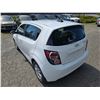 Image 14 : DUNCAN - 2015 CHEVROLET SONIC WHITE 115802 KMS - D192860