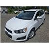 Image 2 : DUNCAN - 2015 CHEVROLET SONIC WHITE 115802 KMS - D192860