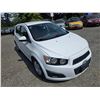 Image 6 : DUNCAN - 2015 CHEVROLET SONIC WHITE 115802 KMS - D192860