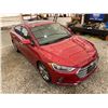 Image 10 : PARKSVILLE - 2018 HYUNDAI ELANTRA RED 174743 KMS "REPO UNIT" - J662472