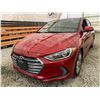 Image 3 : PARKSVILLE - 2018 HYUNDAI ELANTRA RED 174743 KMS "REPO UNIT" - J662472