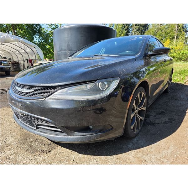 DUNCAN - 2015 CHRYSLER 200 BLACK  220896 KMS - D718298
