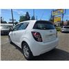 Image 13 : DUNCAN - 2015 CHEVROLET SONIC WHITE 115802 KMS - D192860