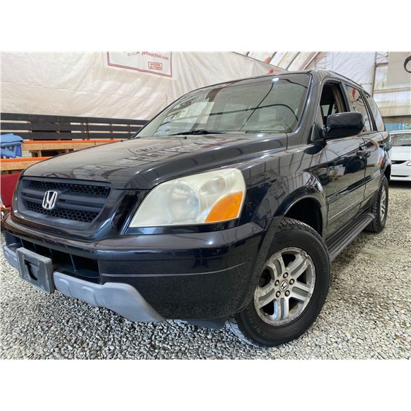 PARKSVILLE - 2005 HONDA PILOT BLACK 106227 KMS - D517873