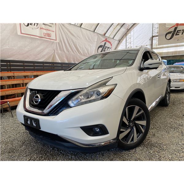 PARKSVILLE - 2016 NISSAN MURANO WHITE 199818 KMS - D135317