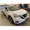 Image 9 : PARKSVILLE - 2016 NISSAN MURANO WHITE 199818 KMS - D135317