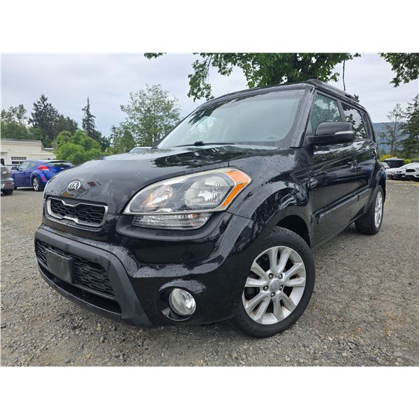 DUNCAN - 2013 KIA SOUL BLACK  "NO RESERVE" 155857 KMS - D638666