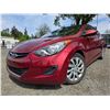Image 1 : DUNCAN - 2012 HYUNDAI ELANTRA RED 137046 KMS - B143204