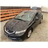 Image 4 : PARKSVILLE - 2013 HONDA CIVIC BLACK 188310 KMS - B015921
