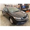 Image 9 : PARKSVILLE - 2013 HONDA CIVIC BLACK 188310 KMS - B015921