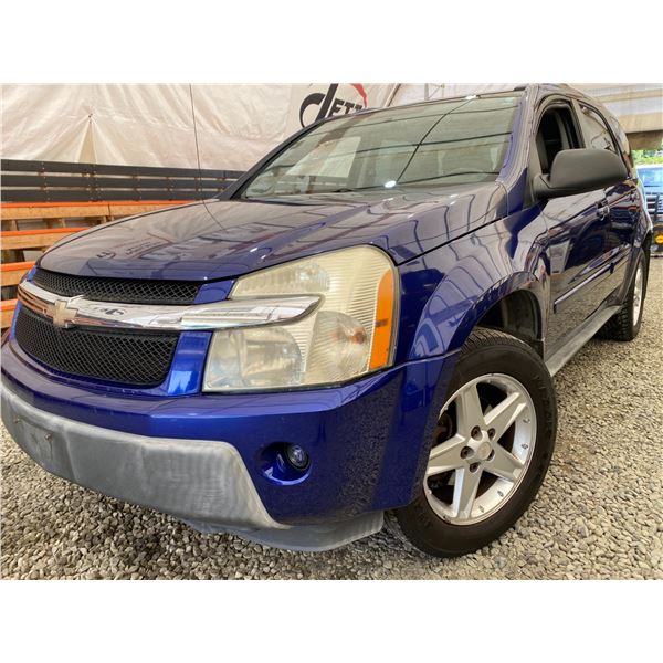 PARKSVILLE - 2005 CHEVROLET EQUINOX BLUE 218219 KMS - P063554