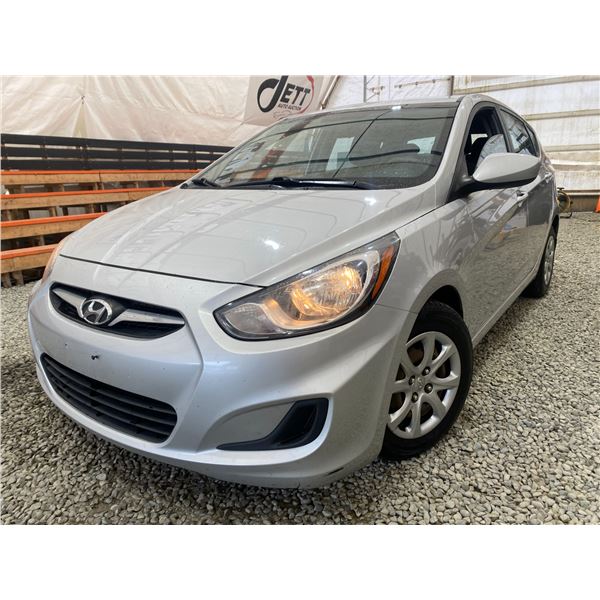 PARKSVILLE - 2012 HYUNDAI ACCENT GREY 216634 KMS - B056279
