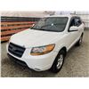 Image 3 : PARKSVILLE - 2009 HYUNDAI SANTA FE WHITE 215503 KMS - D313601A