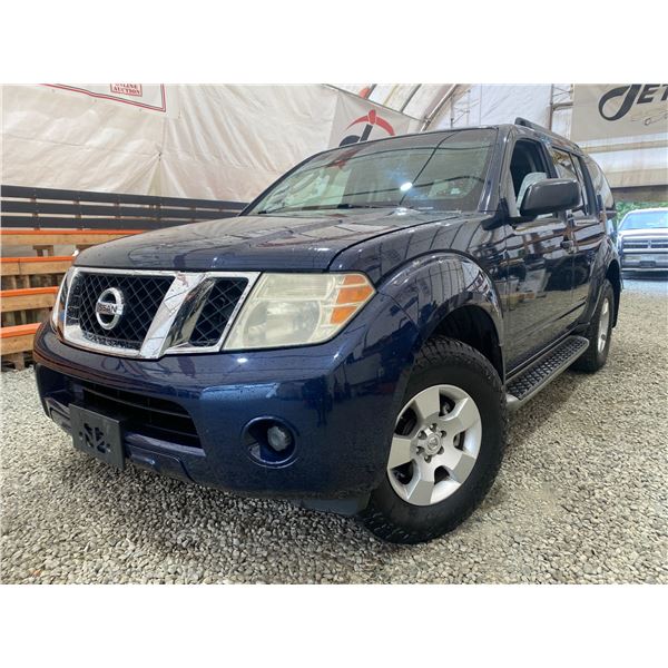PARKSVILLE - 2008 NISSAN PATHFINDER BLUE 206100 KMS - J656199A