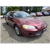 Image 5 : DUNCAN - 2001 CHRYSLER SEBRING RED 110318 KMS - D700676