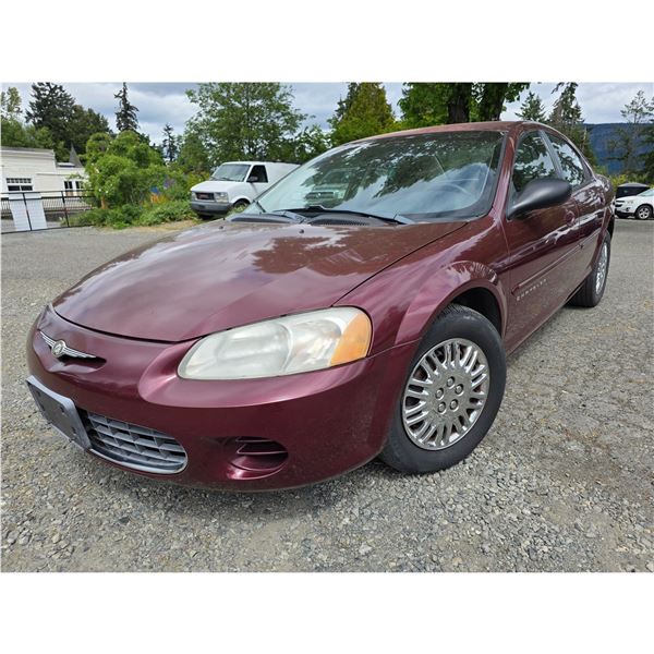DUNCAN - 2001 CHRYSLER SEBRING RED 110318 KMS - D700676