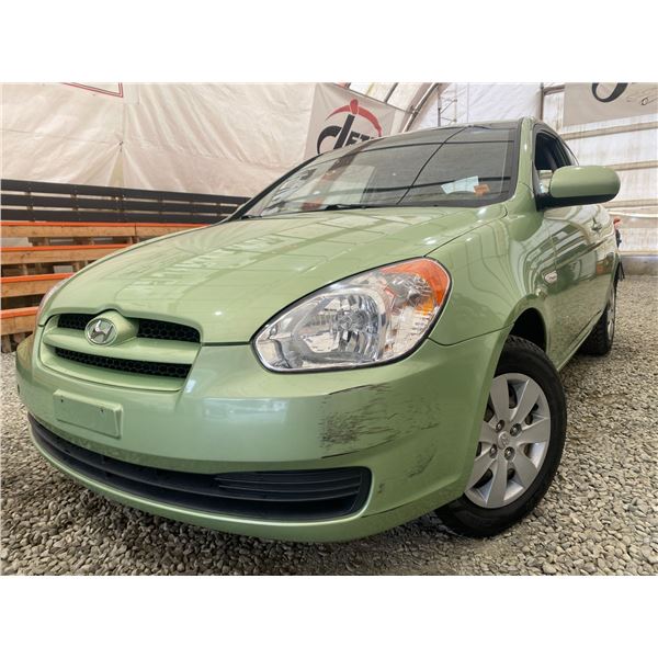 PARKSVILLE - 2010 HYUNDAI ACCENT GREEN 91417 KMS - B183641