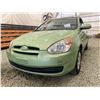Image 2 : PARKSVILLE - 2010 HYUNDAI ACCENT GREEN 91417 KMS - B183641