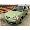 Image 3 : PARKSVILLE - 2010 HYUNDAI ACCENT GREEN 91417 KMS - B183641