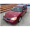 Image 4 : PARKSVILLE - 2006 CHEVROLET MALIBU RED 239460 KMS - D143303A