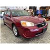 Image 8 : PARKSVILLE - 2006 CHEVROLET MALIBU RED 239460 KMS - D143303A