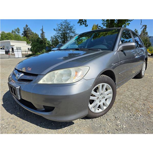 DUNCAN - 2005 HONDA CIVIC GREY 333568 KMS - D047817