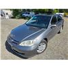Image 2 : DUNCAN - 2005 HONDA CIVIC GREY 333568 KMS - D047817