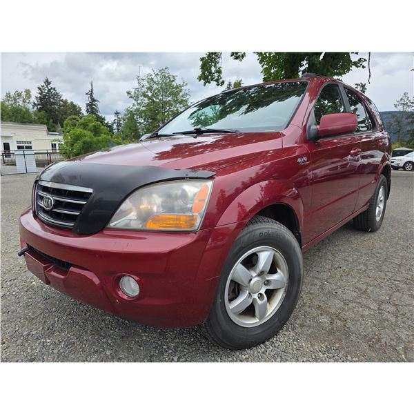 DUNCAN - 2007 KIA SORENTO RED 196256 KMS - KNDJC736X75757473