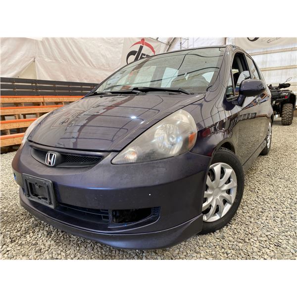 PARKSVILLE - 2008 HONDA FIT BLUE PURPLE 242786 KMS - B808018