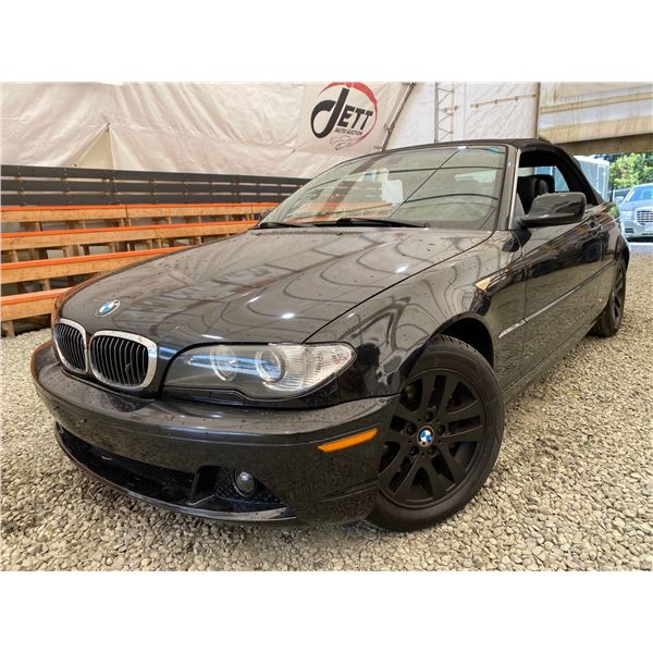 PARKSVILLE - 2005 BMW 325CI BLACK 92026 KMS - PL37363