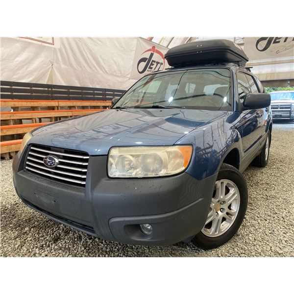 PARKSVILLE - 2007 SUBARU FORESTER BLUE 254912 KMS - P725790