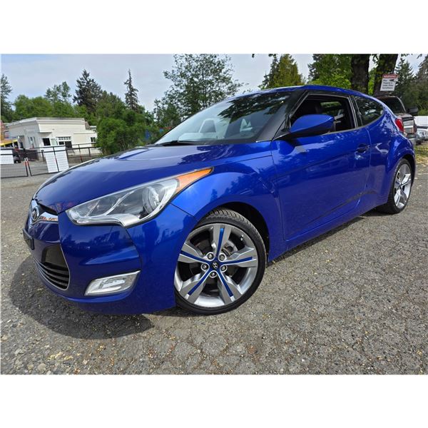 DUNCAN - 2012 HYUNDAI VELOSTER BLUE  194610 KMS - D042784