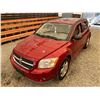 Image 4 : PARKSVILLE - 2007 DODGE CALIBER RED 209004 KMS - B300469