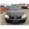 Image 6 : PARKSVILLE - 2007 VOLKSWAGEN RABBIT BLACK 155312 KMS - D073675