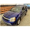Image 4 : PARKSVILLE - 2005 CHEVROLET EQUINOX BLUE 218219 KMS - P063554
