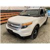 Image 3 : PARKSVILLE - 2013 FORD EXPLORER WHITE 242410 KMS - DA31669