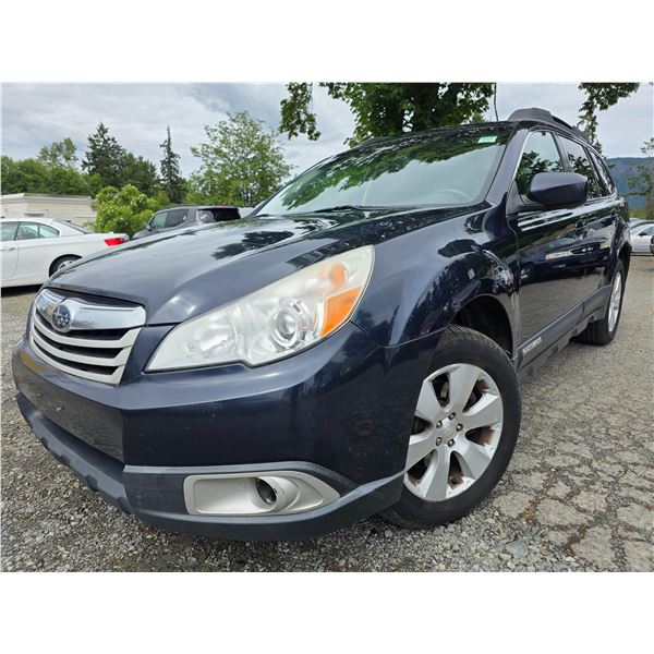 DUNCAN - 2012 SUBARU OUTBACK BLUE  262552 KMS - J206233