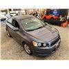 Image 10 : PARKSVILLE - 2013 CHEVROLET SONIC GREY 164525 KMS - B209268