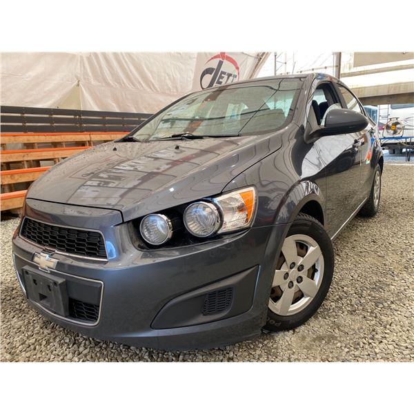 PARKSVILLE - 2013 CHEVROLET SONIC GREY 164525 KMS - B209268