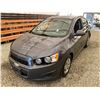 Image 3 : PARKSVILLE - 2013 CHEVROLET SONIC GREY 164525 KMS - B209268
