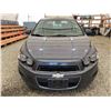 Image 6 : PARKSVILLE - 2013 CHEVROLET SONIC GREY 164525 KMS - B209268