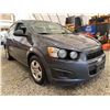 Image 8 : PARKSVILLE - 2013 CHEVROLET SONIC GREY 164525 KMS - B209268