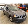 Image 9 : PARKSVILLE - 2013 CHEVROLET SONIC GREY 164525 KMS - B209268