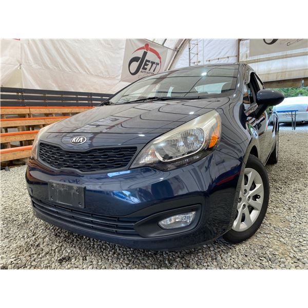 PARKSVILLE - 2013 KIA RIO BLUE 165520 KMS - B187684