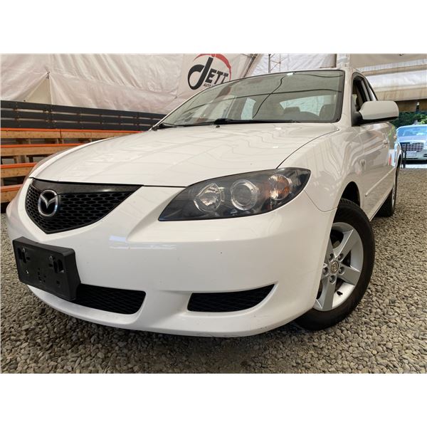 PARKSVILLE - 2006 MAZDA MAZDA3 WHITE 201525 KMS - B472831