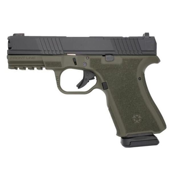 Black Rain Ordnance Frontline OD Green Battleworn 9mm BRO-FL-9MM-CUSTOM